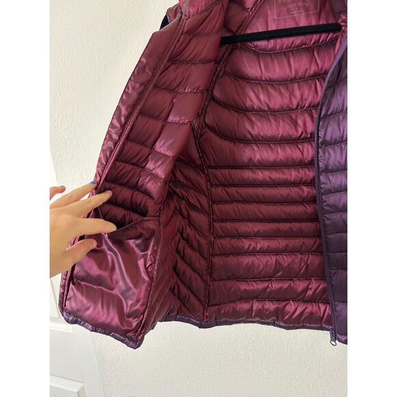 Bernardo Packable Goose Down Quilted Vest Women's S Purple Outdoor - Picture 3 of 11